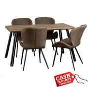 Quebec Wave Edge Dining Set