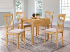 Cologne Square Drop Leaf Dining Set with 4 Chairs