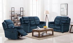 Dudley 3+ 1R +1R Seater-Blue