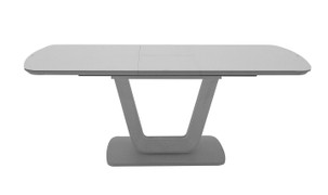Lazzaro Dining Table-light Grey (120/160 cm)