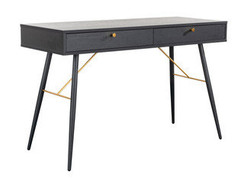 Barcelona Console Desk - Black and Copper