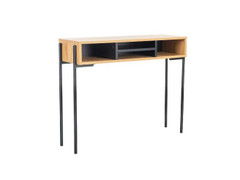 Madrid Console Table - Oak and Black