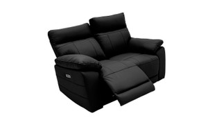 Positano 2 Seater Electric Motor Reclining - Black