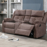 Casey 2 Seater with Console - Chestnut