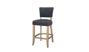 Duke Bar Chair - Dark Grey Velvet