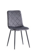 Belia Grey Velvet Dining Chair