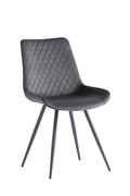 Mabel Graphite Velvet Dining Chair