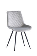 Mabel Silver Velvet Dining Chair
