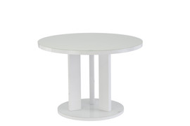 Elly White 1.07M Round Dining Table