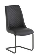 Ravello Grey/Grey Leg Faux Leather Dining Chair
