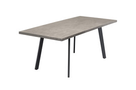 Amalia Concrete Look/Grey Leg 1.6M (+0.4M) Extending Dining Table