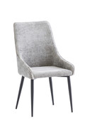 Mallory Boucle Grey Fabric Dining Chair