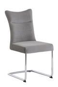 Pasadena Grey Fabric/PU Dining Chair