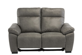 Farrow Grey Soft-Touch Fabric Electric 2 Seater