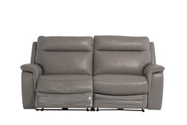 Havana Grey Leather Electric 3 Seater