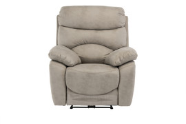 Layla Natural Soft-Touch Fabric Electric Armchair