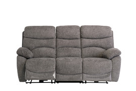 Layla Ash Chanel Fabric Electric 3 Seater
