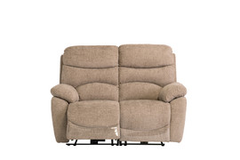 Layla Sand Chanel Fabric Electric 2 Seater