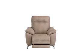 Pisa Natural Soft-Touch Fabric Electric Armchair