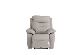 Sophia Lightgrey Leather Electric Armchair