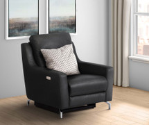 Windsor Black Leather Electric Armchair