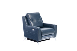 Windsor Blue Leather Electric Armchair