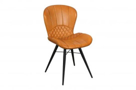 Amory Mustard Leather Dining Chair