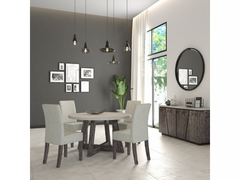 Austin 1.3M Round Table + 4 Austin Dining Chair