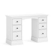 Bordeaux White Double Pedestal Dressing Table
