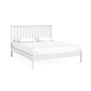 Bordeaux White Low Foot 6' Bed