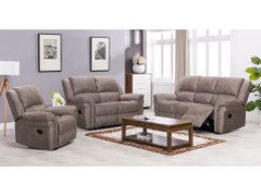 Gloucester Taupe 3+1+1 Seater Recliner Sofa Suite