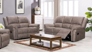 Gloucester Taupe 3+2 Seater Recliner Sofa Suite