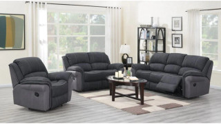 Kingston Fusion Charcoal 3+1+1 Seater
