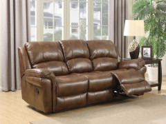 Farnham Tan Leather Recliner 3 Seater