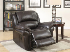 Farnham Brown Leather Recliner Armchair