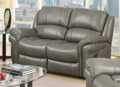 Farnham Grey Leather Recliner 2 Seater