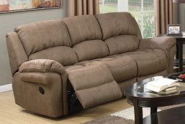 Farnham Taupe Leather Recliner 3 Seater