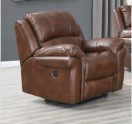 Farnham Tan Electric Leather Recliner Armchair