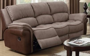 Farnham Fusion Taupe/Tan 3 Seater