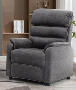Savoy Grey Fabric Fixed Sofa Chair