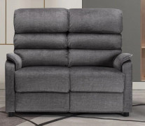Savoy Grey Fabric 2 Seater Fixed Sofa