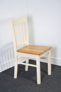 Thames Chair

Solid Havea Wood Cream Colour

with a Solid Wood Oak Colour Seat

W45cm X D46cm X H89cm