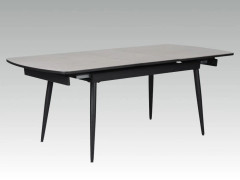Cassino Grey and Glass Automatic Extension Dining Table