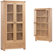 Treviso Oak Display Cabinet