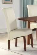 Sophie Cream Faux Leather Dining Chair 