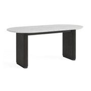 Lucas Oval Table Marble Top 