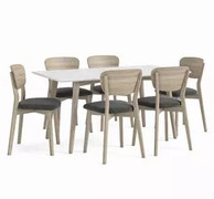 Enzo Dining Set Table 160 x 85cm + 6 Enzo chairs