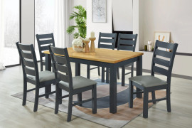 Columbia Charcoal Dining Set