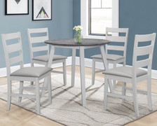 Alicante Grey Round Dining Set with Smart Top