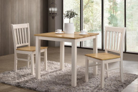 Galina Cream and Oak Dining Set